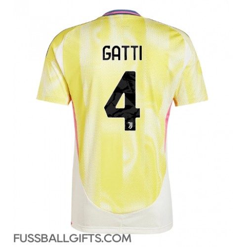 Juventus Federico Gatti #4 Fußballbekleidung Auswärtstrikot 2024-25 Kurzarm